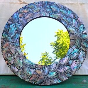 Abalone Shell Wall Mermaid Mirror